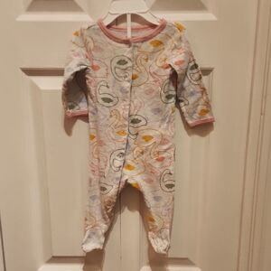 5/20$ 🦢Carter's Multicolor Swan Print Footie